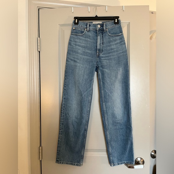 Everlane Way-High Jean in Fulsom Blue - Picture 3 of 5
